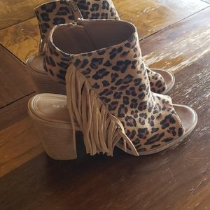 Leopard print heels